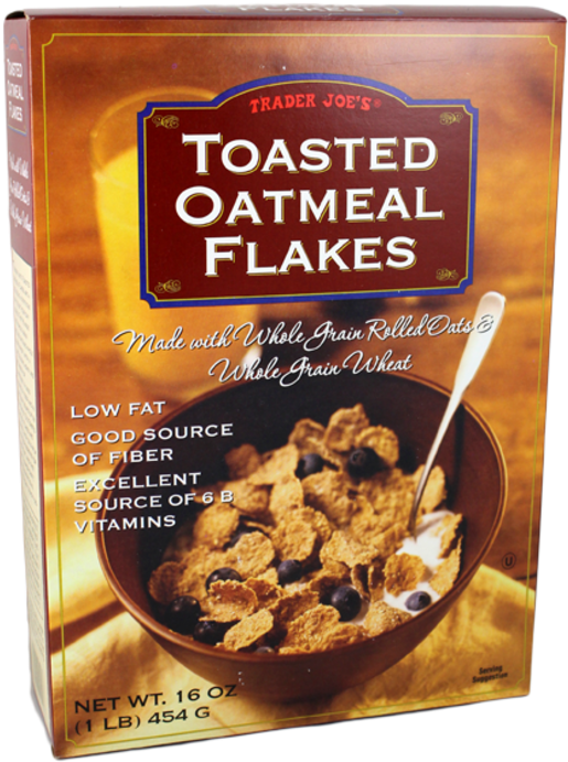 21539 Toasted Oatmeal Flakes - Trader Joe's Oatmeal Flakes (617x800), Png Download
