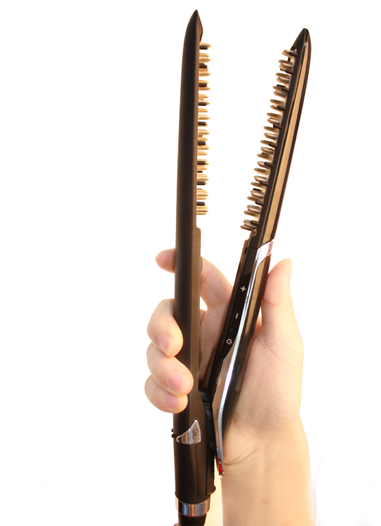As Seen On Tv 2017 Hair Straightening Brush Electric - Hairdresser (750x750), Png Download