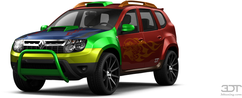 Renault Duster Crossover 2012 Tuning - 3d Tuning (1004x373), Png Download