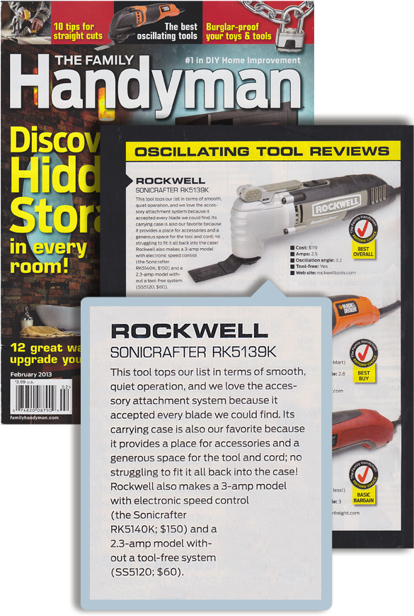 12 Rockwell Sonicrafter The Famly Handyman - Family Handyman (584x890), Png Download