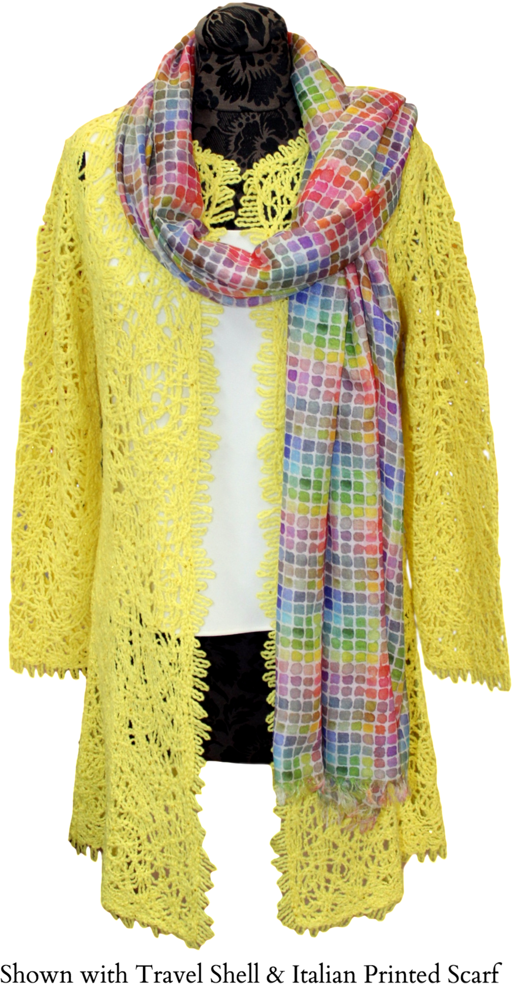 Cashmere Macramé Duster (1087x2048), Png Download