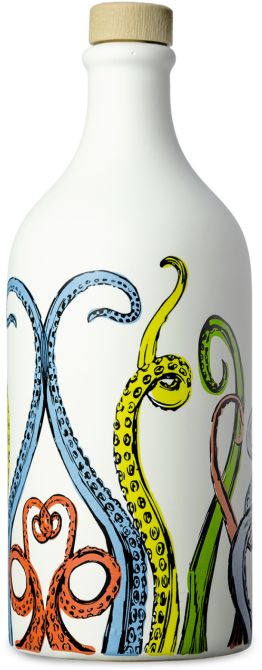 Tentacles Ceramic Jar - Olive Oil (720x1080), Png Download