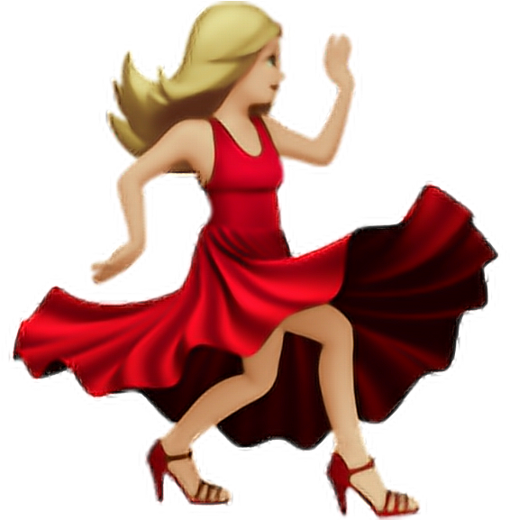 Emojibaile - Sticker Icoonslove - Salsa Dancing Emoji (576x576), Png Download