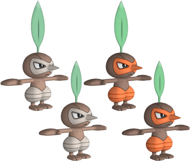 Nuzleaf 3d Model (620x537), Png Download