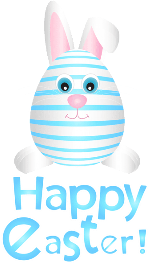 Easter Bunny Egg Blue Png - Portable Network Graphics (481x855), Png Download