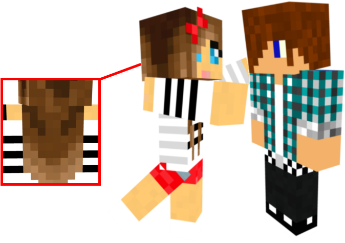 Minecraft Skins Girl And Boy (700x492), Png Download