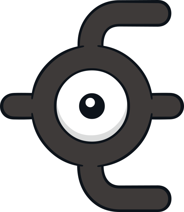 9,768,000 Exp - Pokemon Unown Letter E (600x691), Png Download