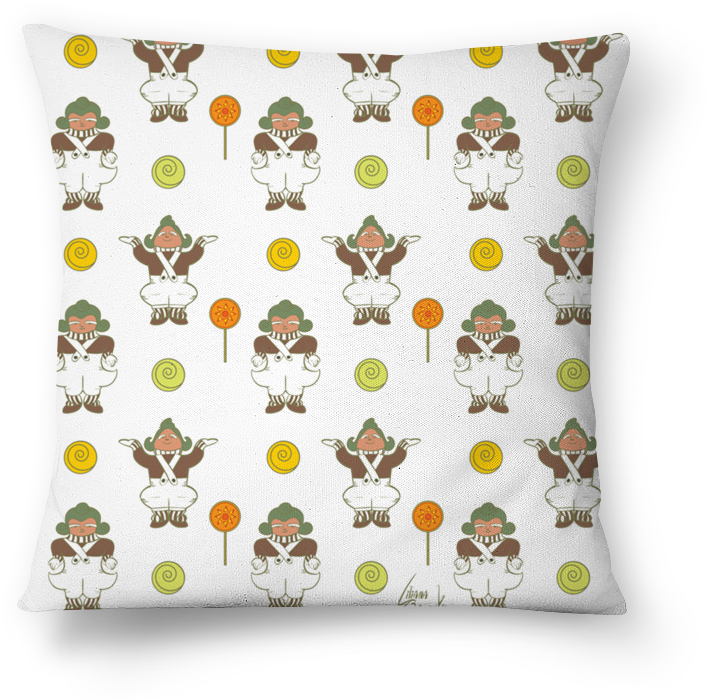 Almofada Oompa Loompas De Liliana Graciela Ostrovskyna - Throw Pillow (800x800), Png Download