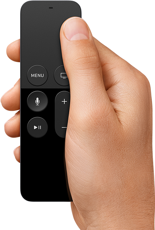 Use Your Thumb On The Touch Surface Of The New Apple - Apple Tv (4th Generation) - 1080p - Bluetooth/wi-fi (534x790), Png Download
