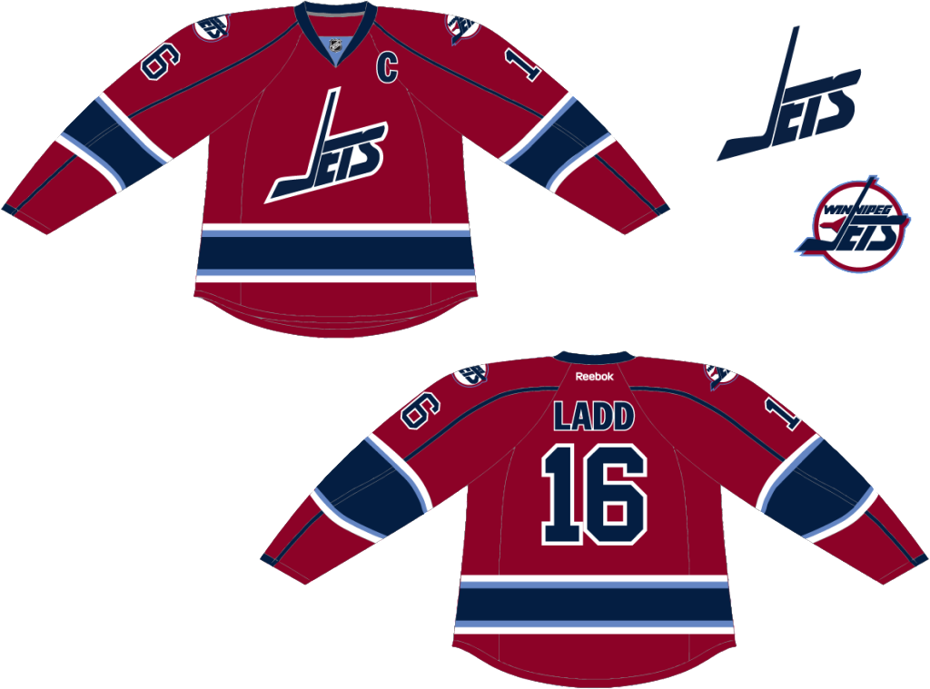 Jets Alt Jersey 3 - Aj Sports World Elld121050 Dave Ellett Winnipeg Jets (1024x759), Png Download