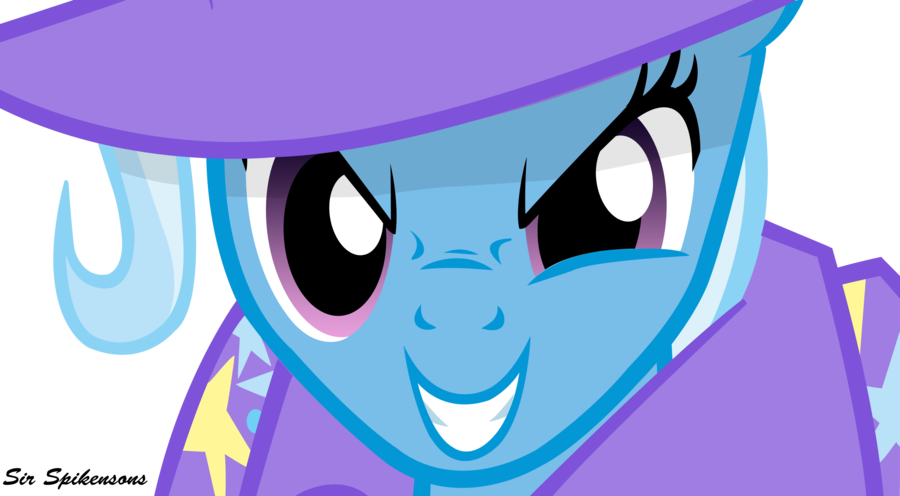 My Little Pony Trixie Evil Download - Mlp Trixie Evil Smile (900x496), Png Download