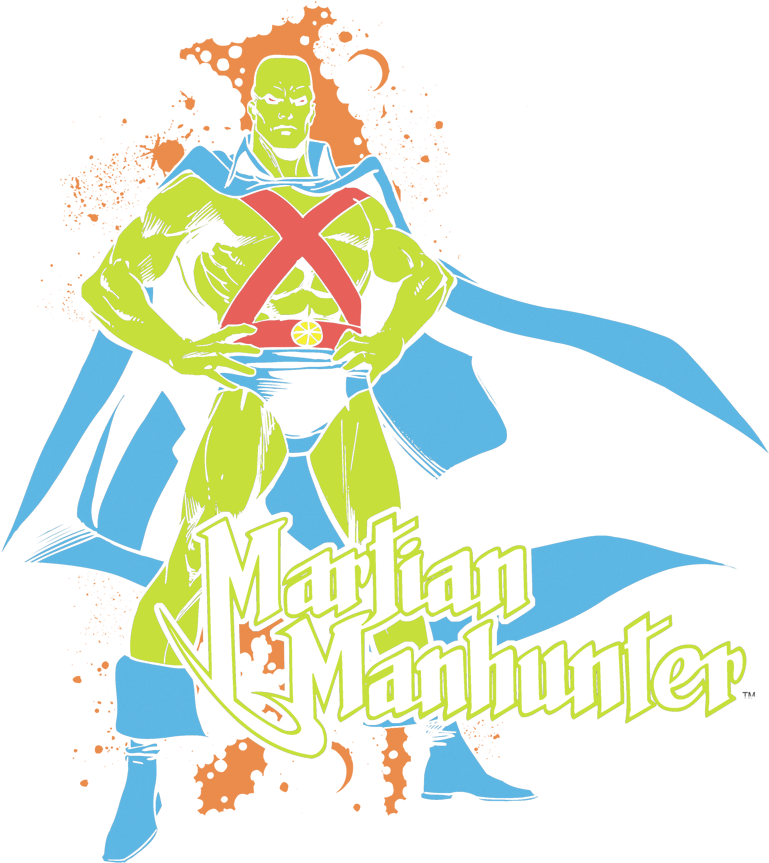 Dc Comics Martian Manhunter Men's Crewneck Sweatshirt - Martian Manhunter (792x872), Png Download