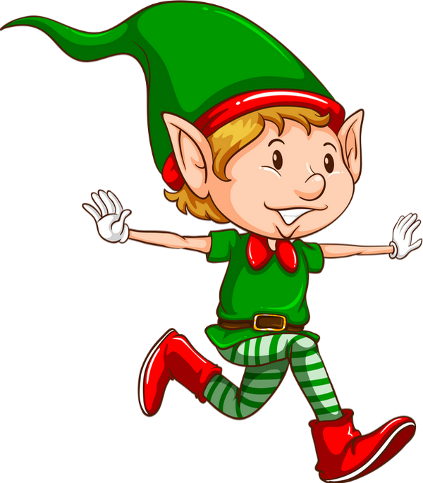 Personnage De Noël, Lutin Png - Lutin Noel Dessin Couleur (600x685), Png Download