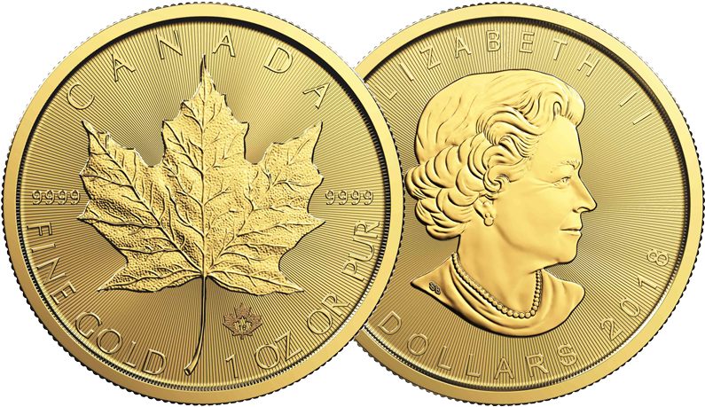 Gold Maple Leaf Coin - 2017 25 Cent Coin - Love My Cat (800x800), Png Download
