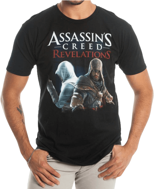 Black Assassin's Creed Revelations T-shirt - Assassin's Creed Revelations T Shirt (600x600), Png Download