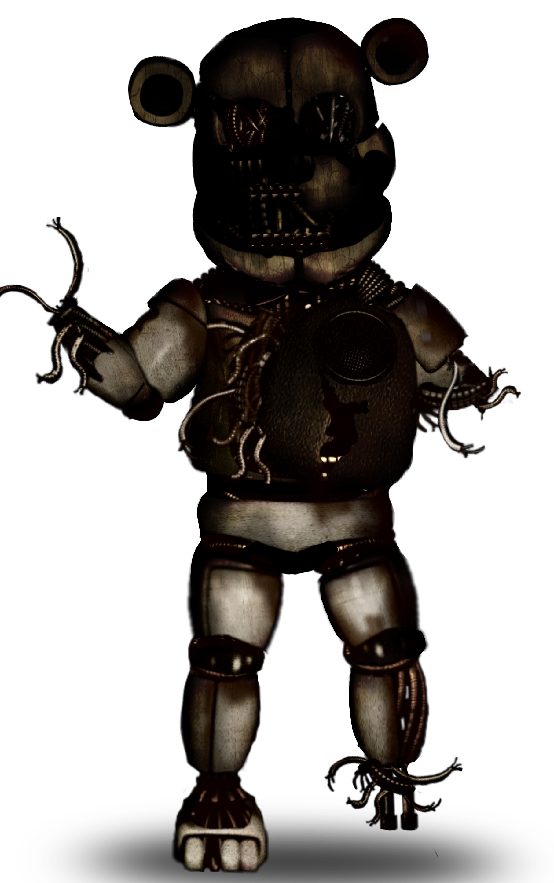 Editbroken Funtime Freddy V3 - Brocin Five Nights At Freddy S2 (1813x2889), Png Download