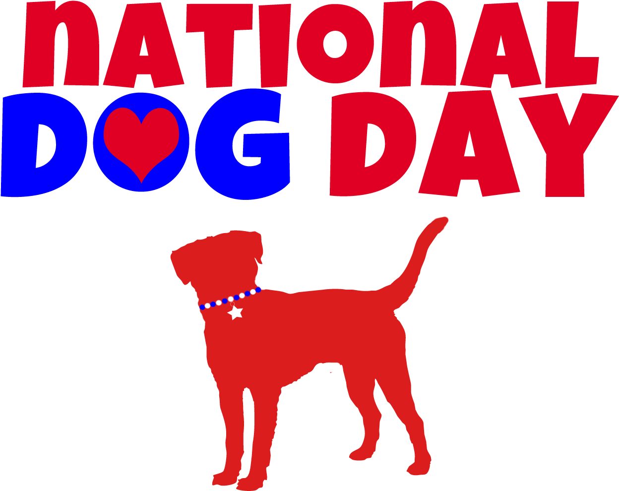 55 Most Beautiful National Dog Day Greeting Pictures - National Dog Day 2018 (1274x1012), Png Download