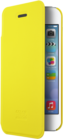 Colorblock Folio Case With Integrated Card Holder - Iphone 6s (640x640), Png Download
