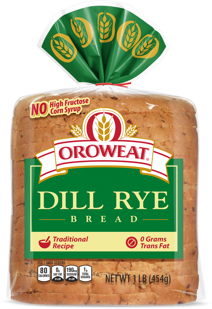 Oroweat Dill Rye Bread Package Image - Oroweat Honey Wheat Berry Bread - 24 Oz Loaf (1000x1000), Png Download