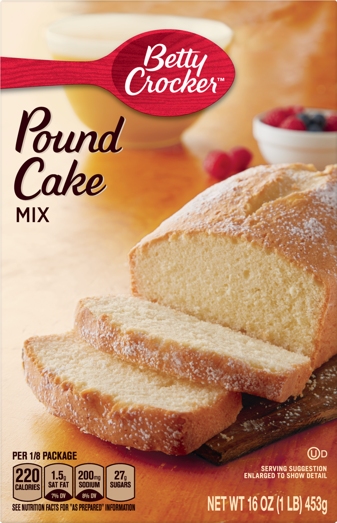 Betty Crocker Pound Cake Mix (1800x1800), Png Download