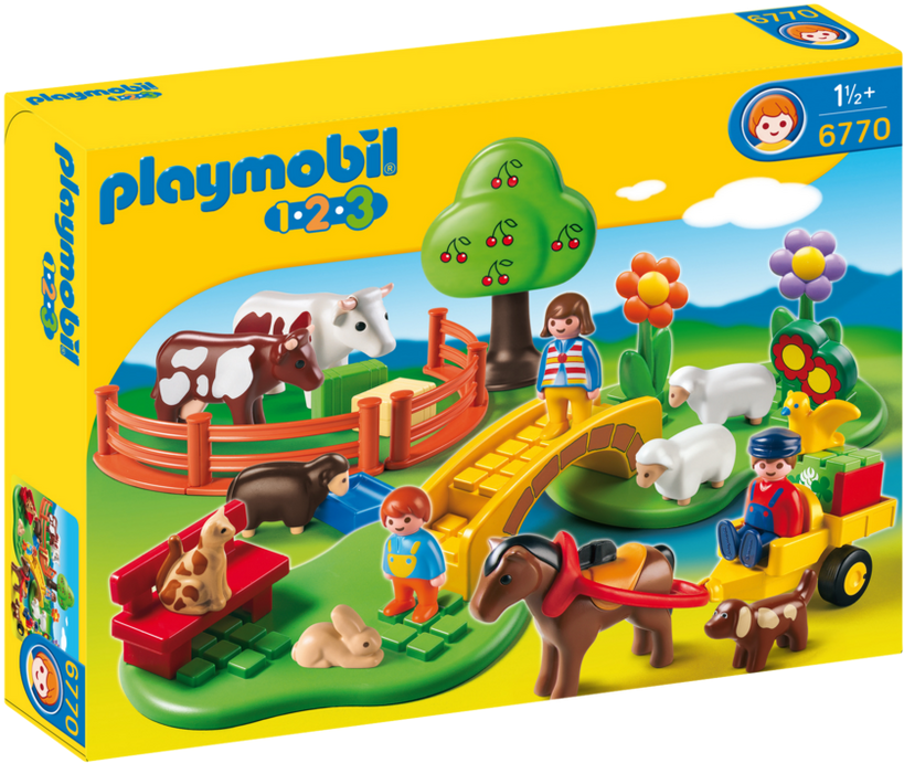 Playmobil 123 - Countryside - Playmobil 123 (1000x700), Png Download