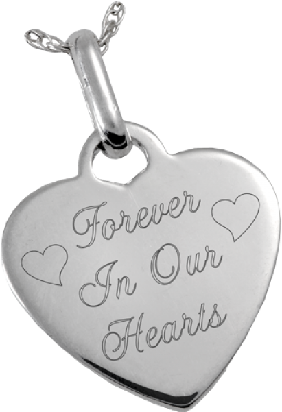 Memorial Jewelry - Memorial Jewelry: Sterling Silver Heart Pendant- Handprint (600x600), Png Download