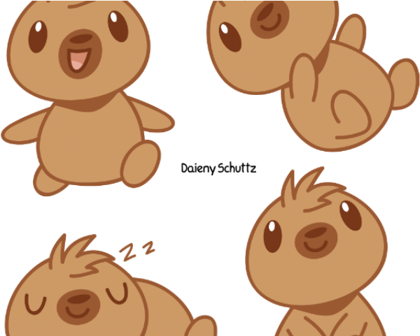 Meerkat Clipart Chibi - Sloth (640x480), Png Download