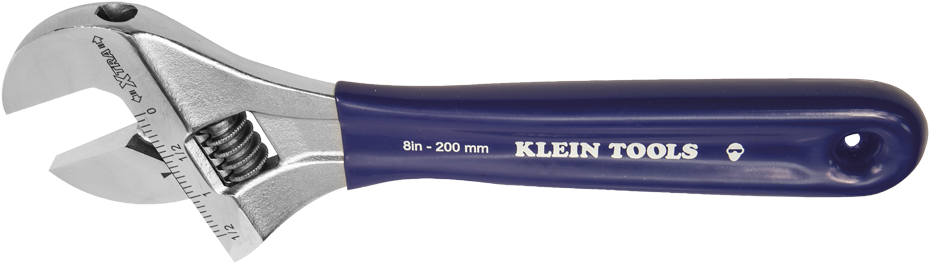Png D5098 - Klein Tools - Adj. Wrench, Extra-wide Jaw, 8" (1000x1000), Png Download