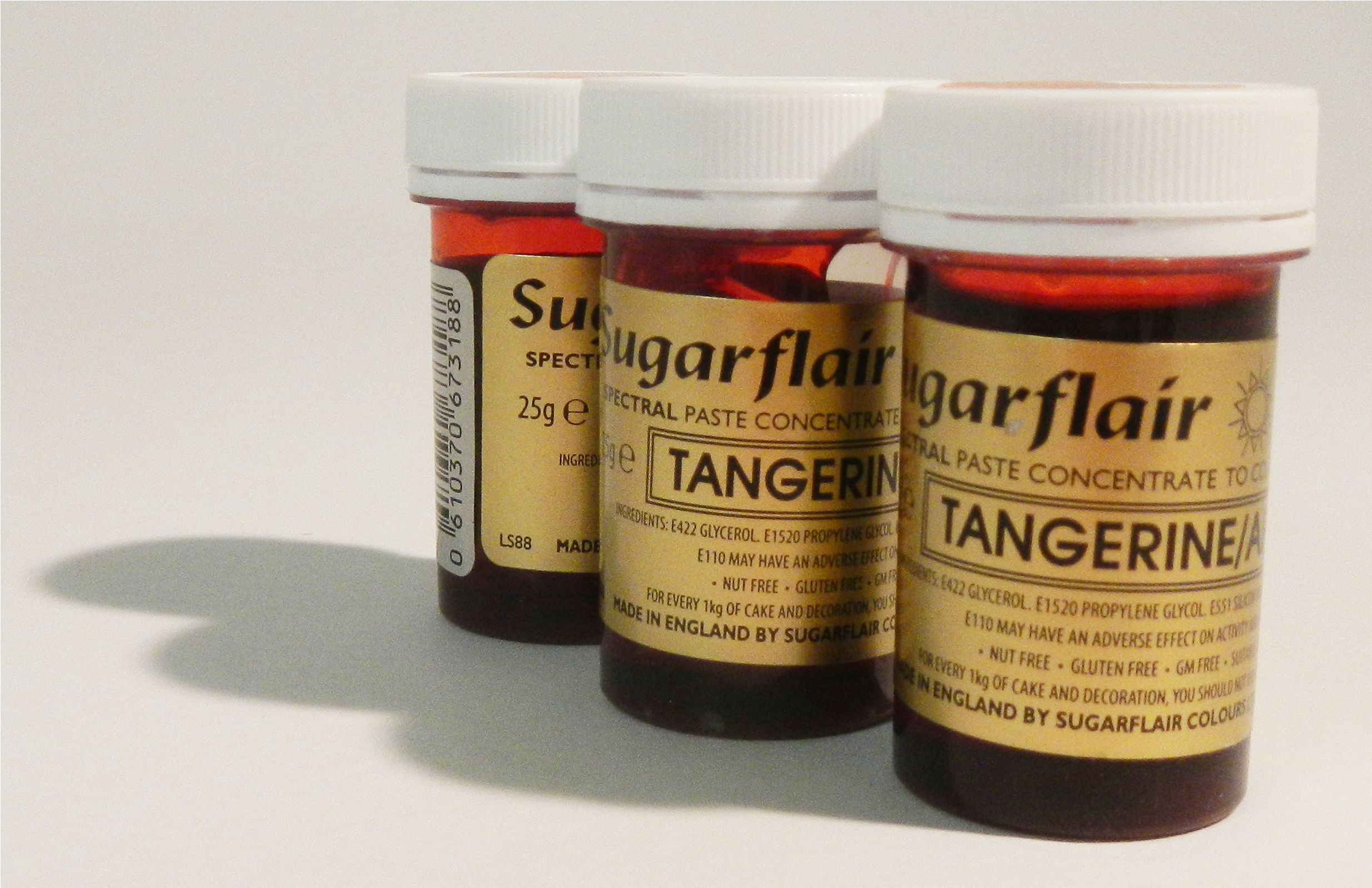 Sugarflair Sugar Paste Tangerine / Apricot - Sugarflair Egg Yellow Cream - Spectral Paste Concentrate (2466x2466), Png Download