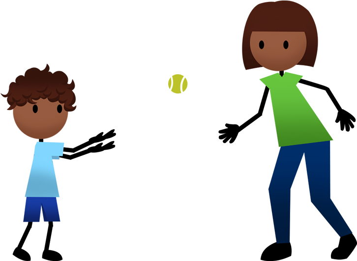 Png Royalty Free Stock Bounce Clipart Ball Rolling - Throwing And Catching A Ball (880x560), Png Download