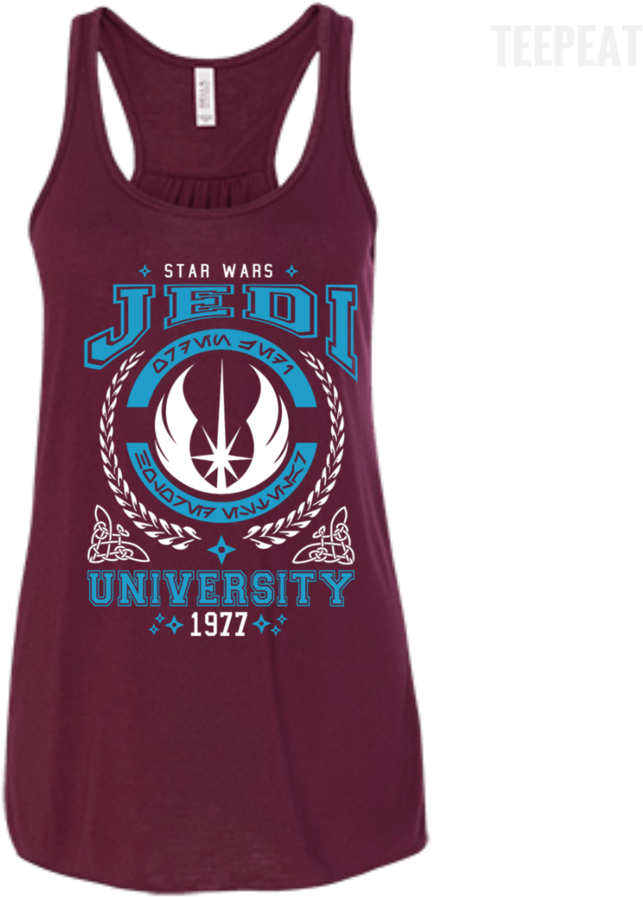 Jedi University Ladies Tee Jedi University Ladies Tee - Super Mom Racerback Tank! - Maroon X-large (900x900), Png Download