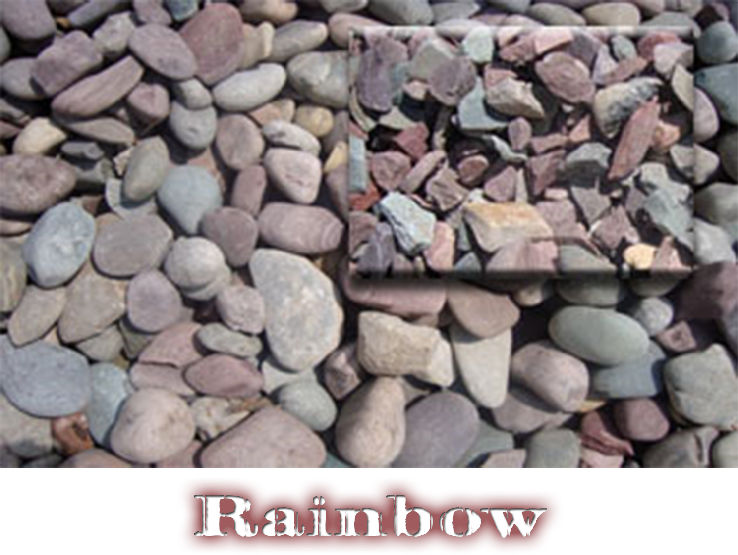 Mountain White Label Rainbow Label - Pebble (1500x1500), Png Download