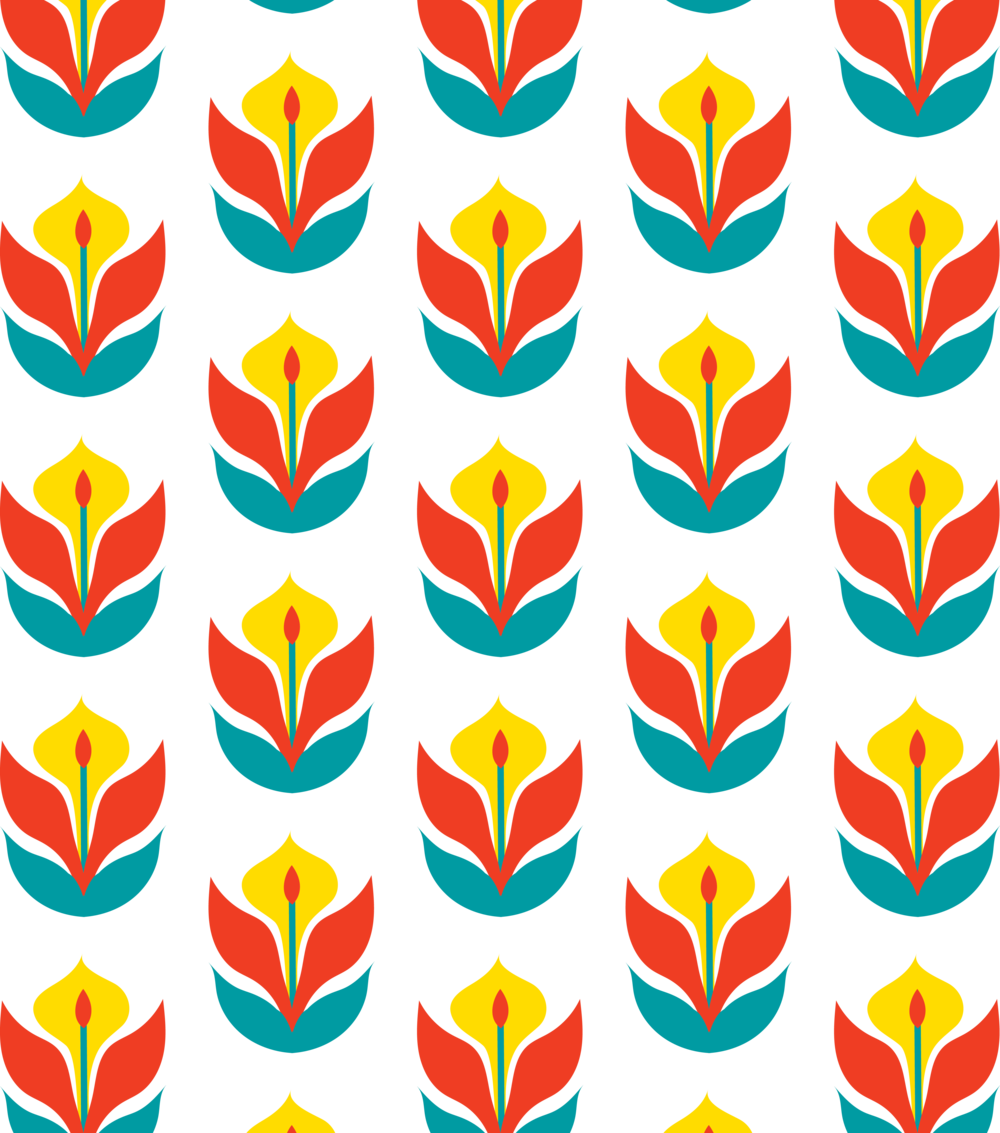 Flowerpattern - Tor Và Kao (1000x1133), Png Download