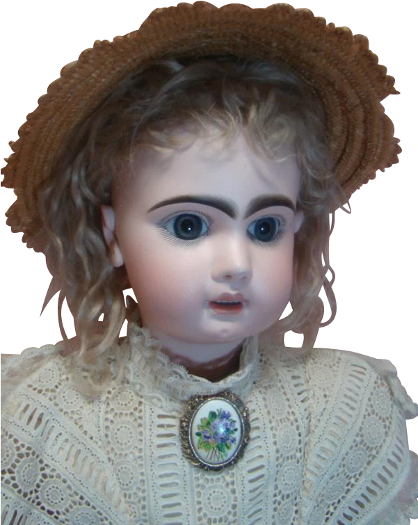 , Sz 14, Open Mouth Tete Jumeau, Couture Clothing, - Figurine (754x754), Png Download