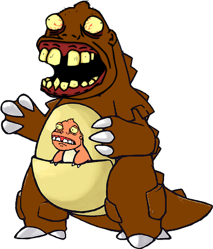 Mohib Modding Asylum Aaron Rex[damien Sandow] Preview - Kangaskhan Pokemon (600x600), Png Download