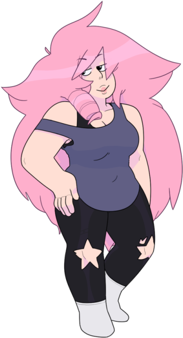 Pink Fictional Character Vertebrate Joint Mythical - Steven Universe Pink Amethyst (500x666), Png Download