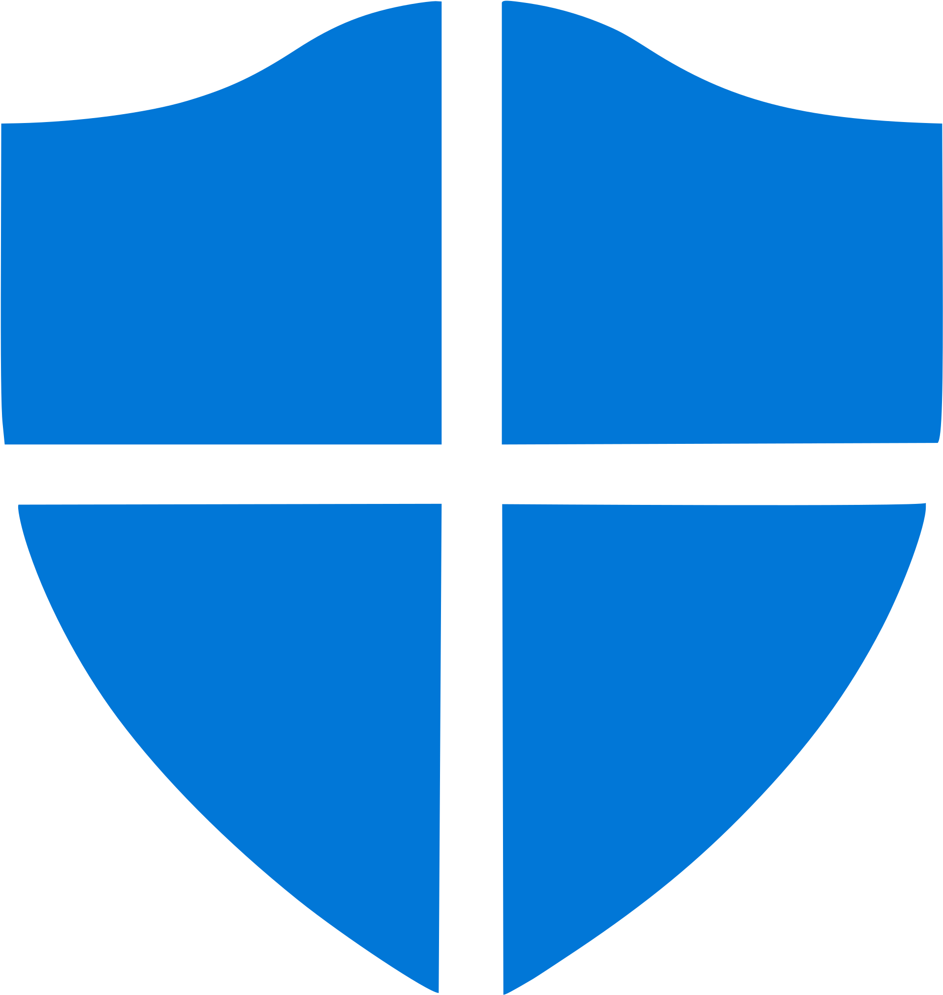 Open - Windows Defender (2000x2100), Png Download