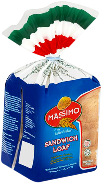 Massimo Bread Png - Massimo Sandwich 400g (640x640), Png Download