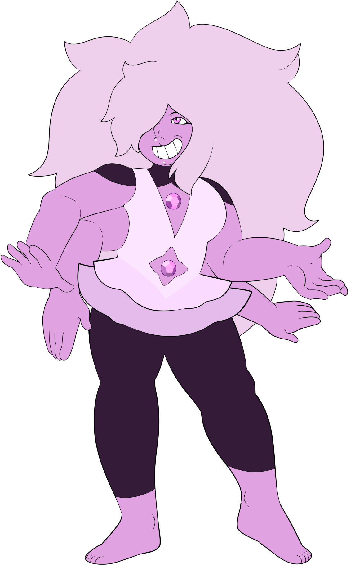Steven Universe All Gems, Loki, Thor, Awesome Things, - Amethyst X Greg (1255x1920), Png Download