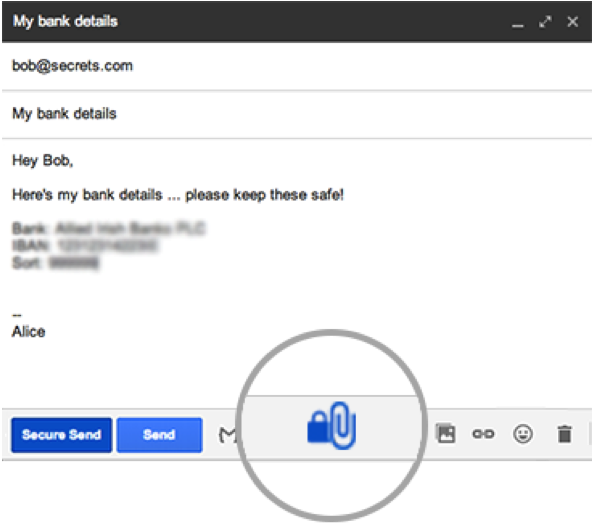 New Button Encrypt Email Attachments With Jumble - Email (592x570), Png Download