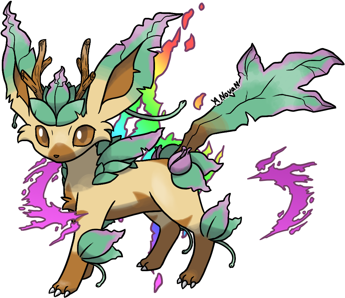 People, You Should Be Able To Find It In Your Inventory - Mega Leafeon Q (1210x1045), Png Download