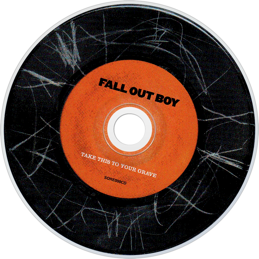 Fall Out Boy Take This To Your Grave Cd Disc Image - Fall Out Boy Take This To Your Grave Cd (1000x1000), Png Download