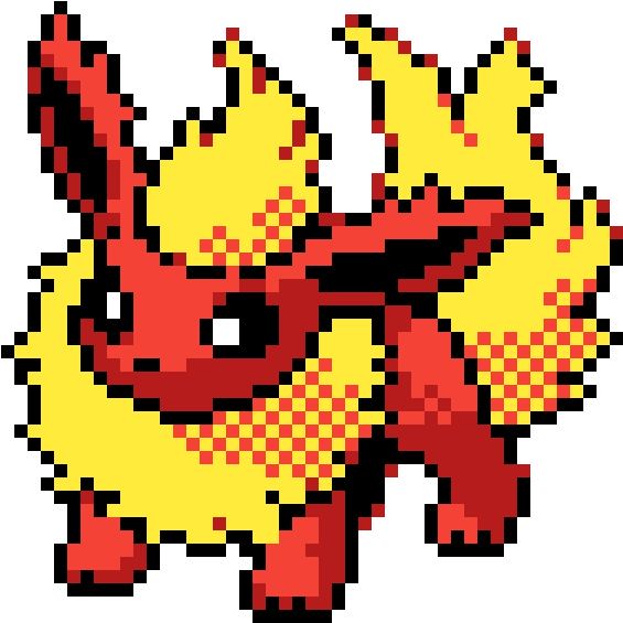 Flareon (588x600), Png Download
