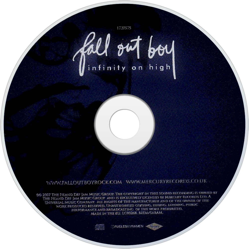 Fall Out Boy Infinity On High Cd Disc Image - Infinity On High Disc (1000x1000), Png Download