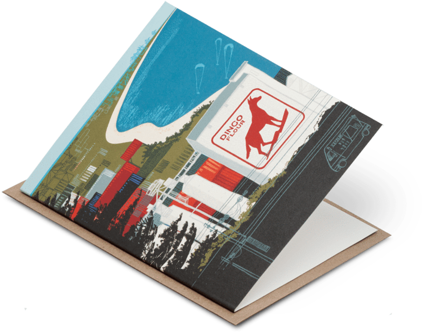 Dingo Flour Mill Fremantle Card - Dingo Flour Sign (1024x838), Png Download