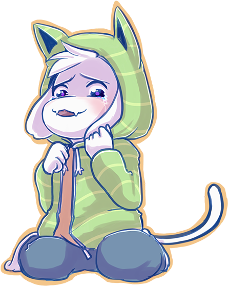Undertale Mammal Vertebrate Fictional Character Cartoon - Cat Asriel (539x597), Png Download