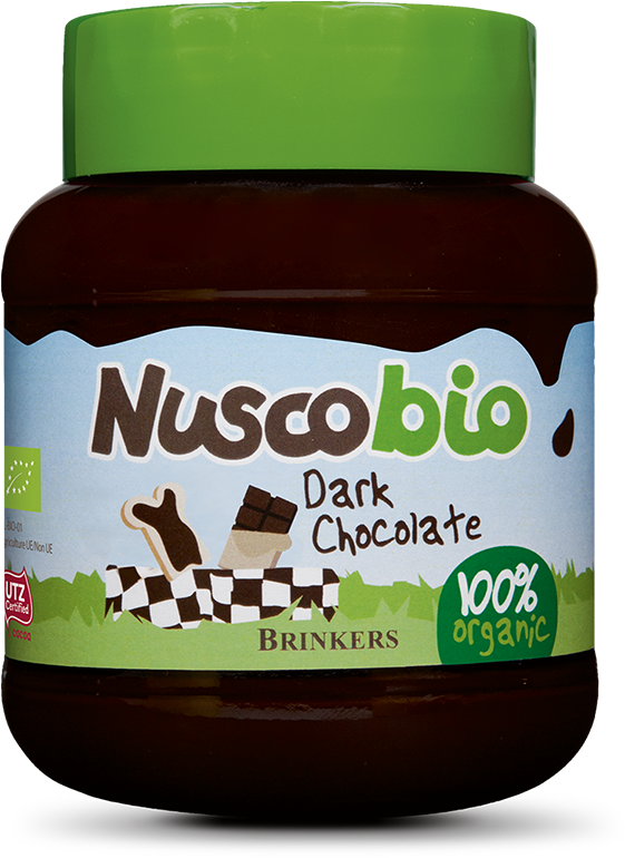 Nuscobio Dark Chocolate Spread - Hazelnut And White Chocolate Spread (700x840), Png Download