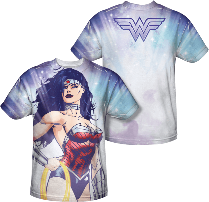 New 52 Wonder Woman Close Up T Shirt - Jla/warrior Goddess Short Sleeve Junior Poly Crew In (850x850), Png Download