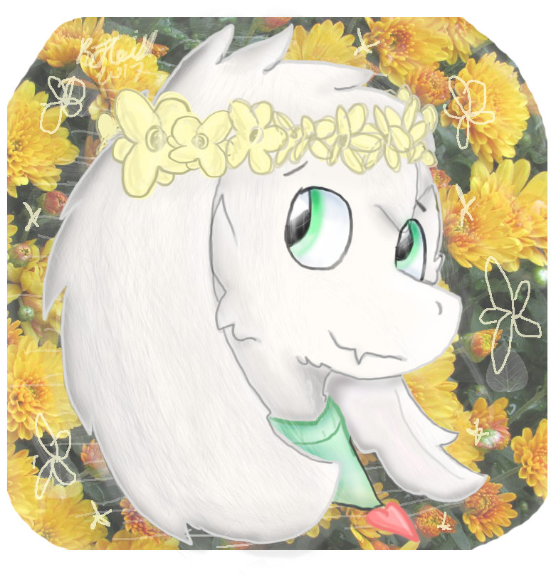 Asriel Icon I Drew A Few Months Ago (830x831), Png Download