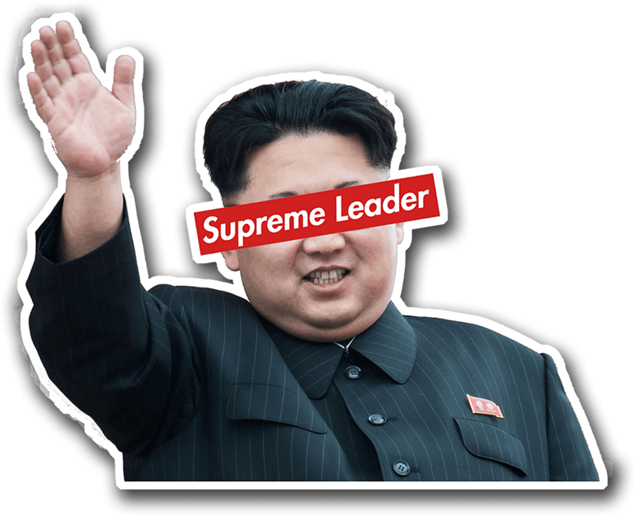 Kim Jong Un On Phone (1000x1000), Png Download